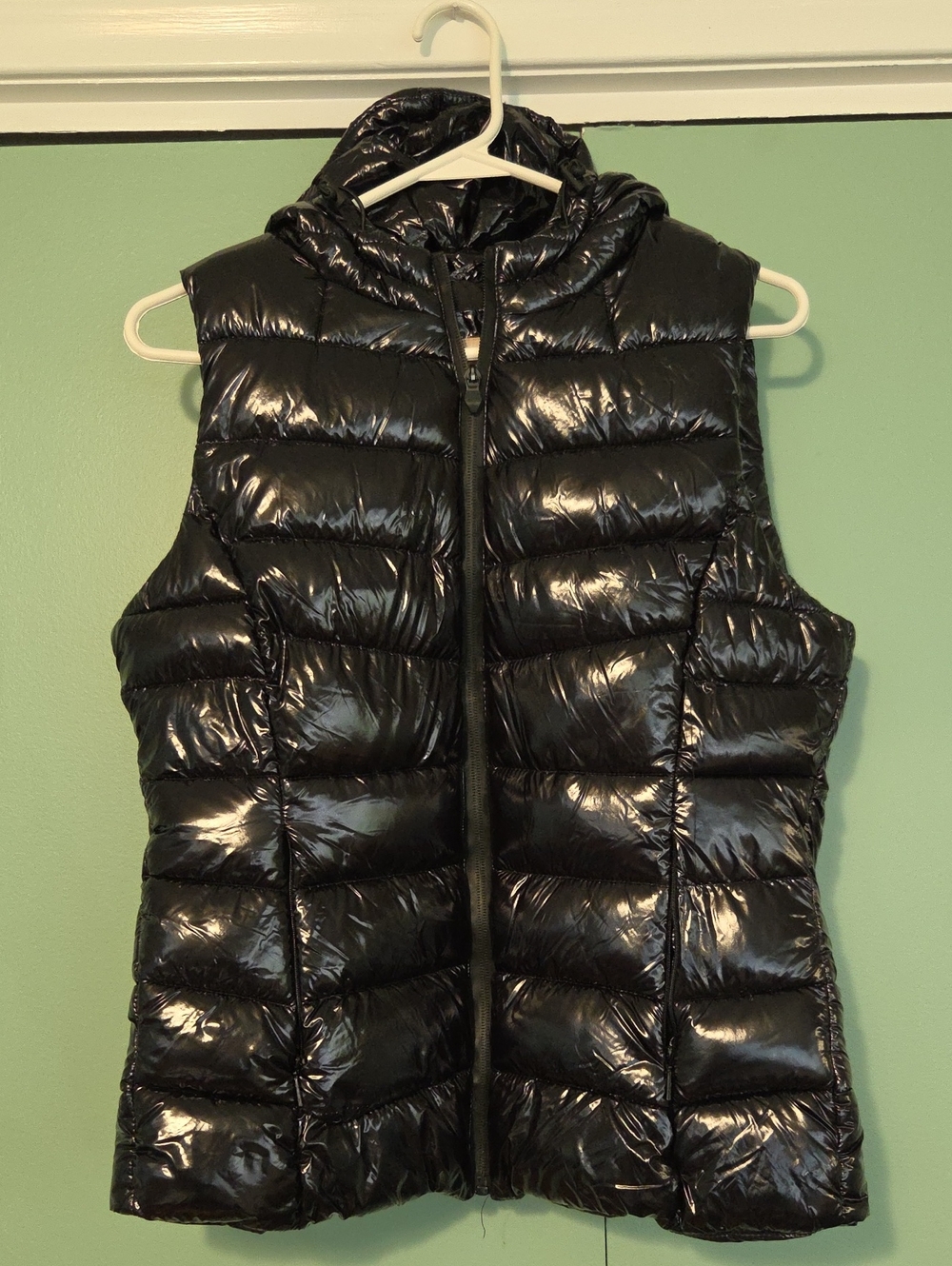 Nwt Philosophy Black Quilted Hooded Puffer Vest Size Small